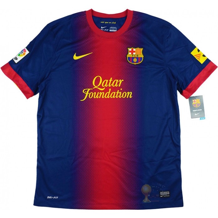 Calcio Maglie Home Maglia Barcellona Stile rétro 2012 2013 Blu Rosso